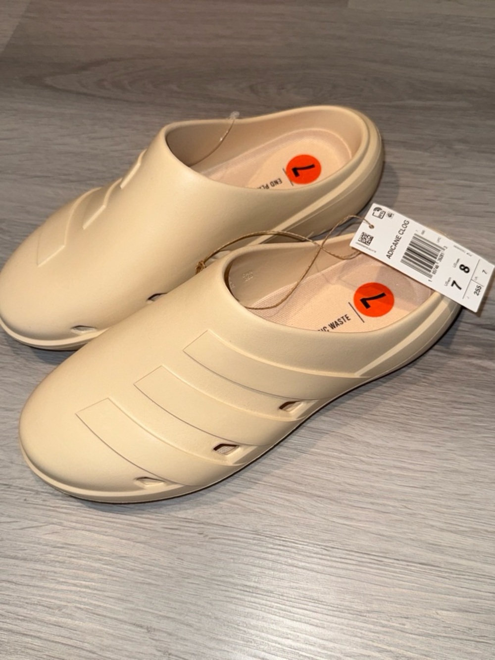 adidas adicane Women’s or Men's Slip-On Clogs in Cream